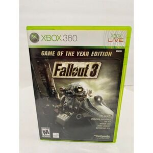 Fallout 3 Game of the Year Edition Xbox 360 Platinum Hits GOTY Complete CIB
